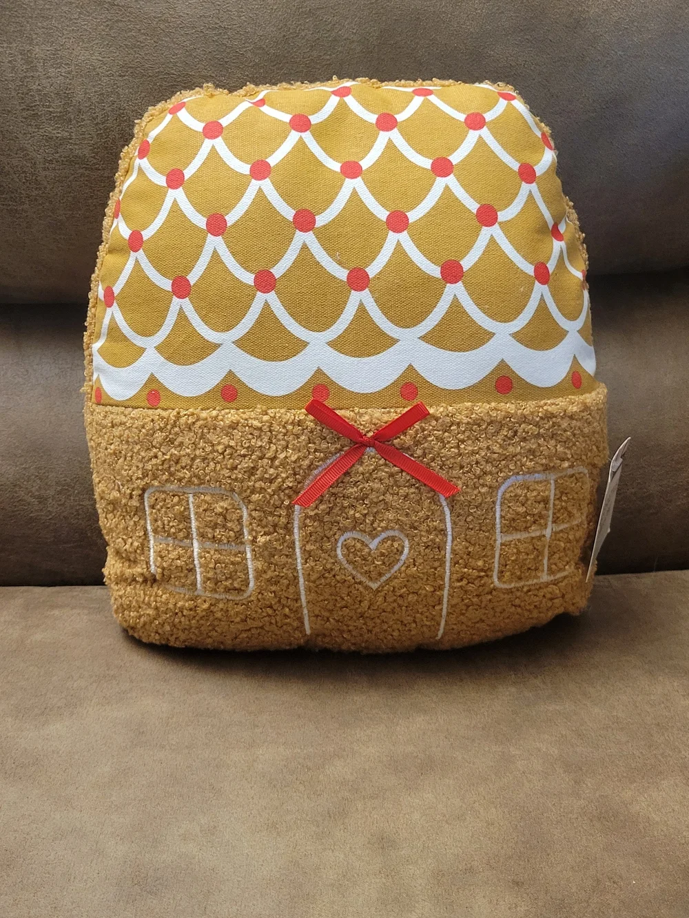 Gingerbread House Throw Pillow